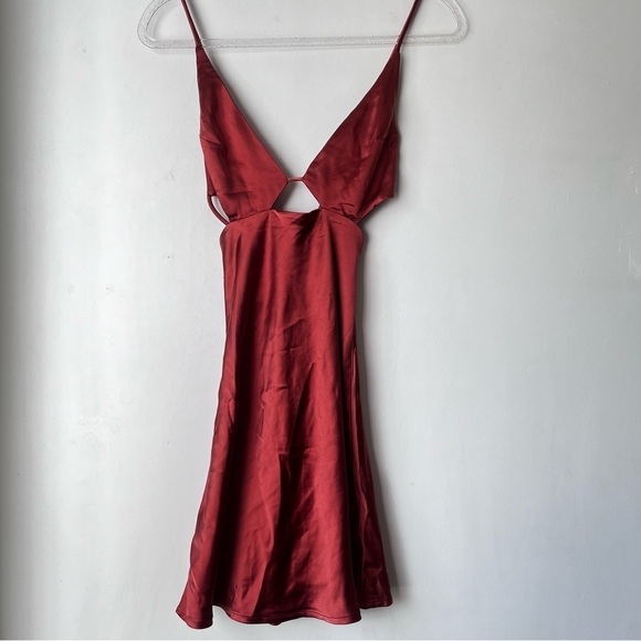 Princess Polly Alexo Rust Cut Out Strappy Mini Dress 0 - Picture 6 of 10